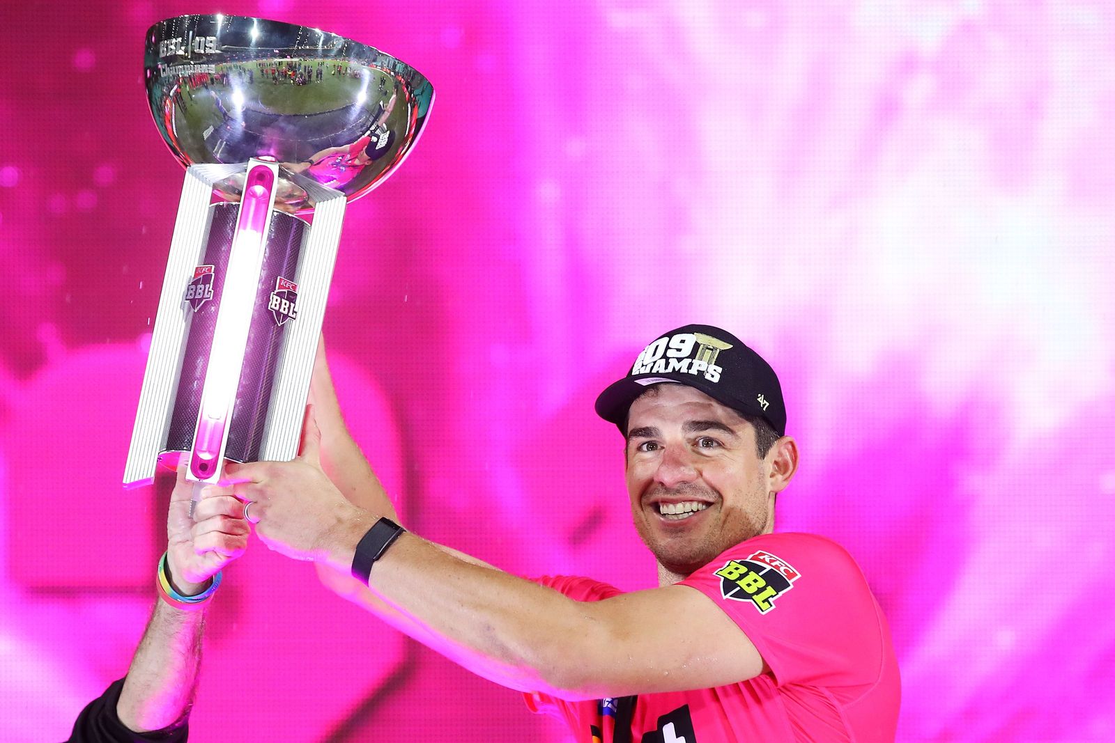 Moises Henriques representing the Sydney Sixers during his long Big Bash career